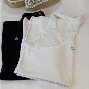 2 Lululemon Cool Racerback Tank Top *Nulu
price for both black and white